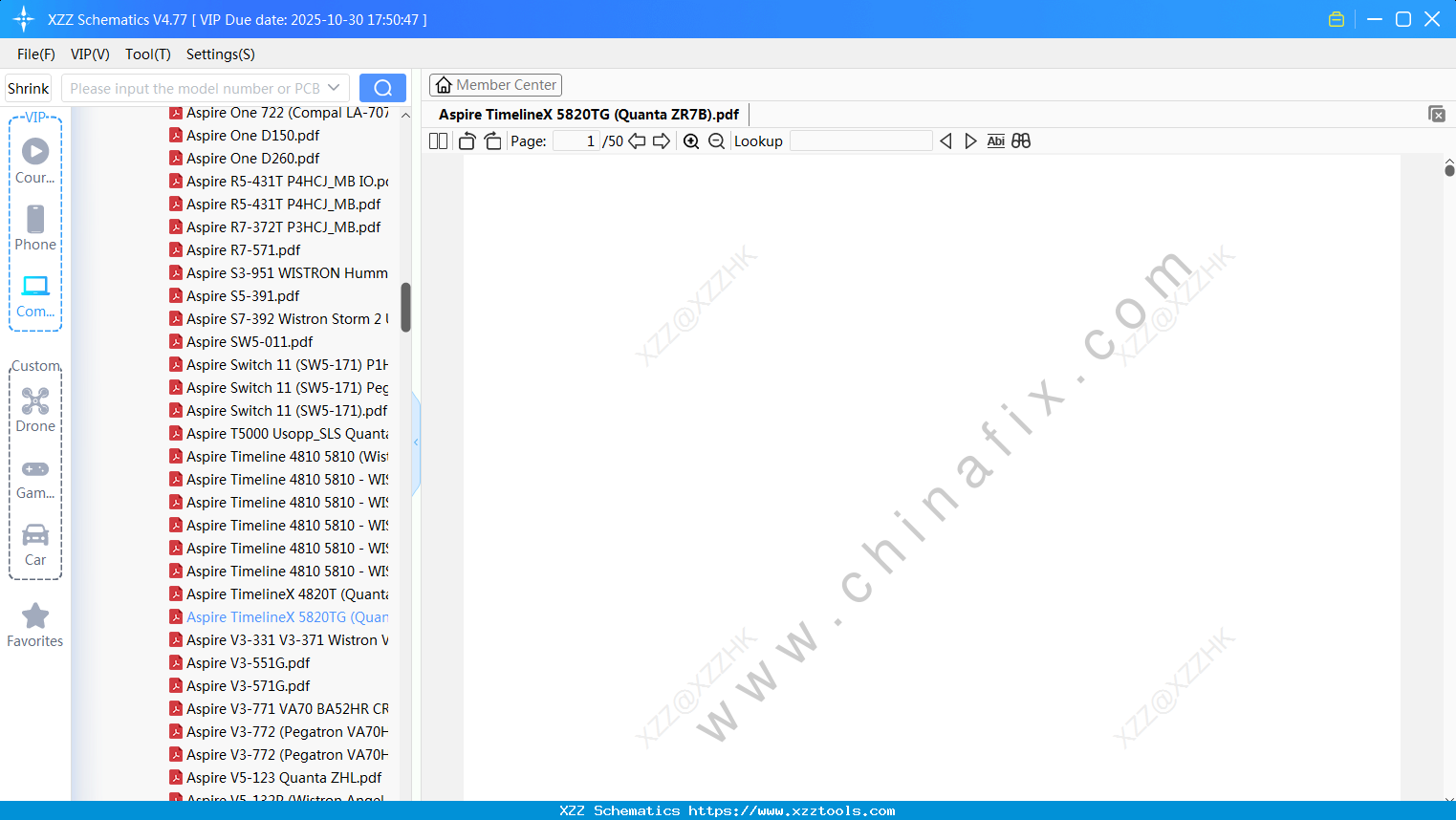 Laptop ACER Aspire TimelineX 5820TG (Quanta ZR7B)